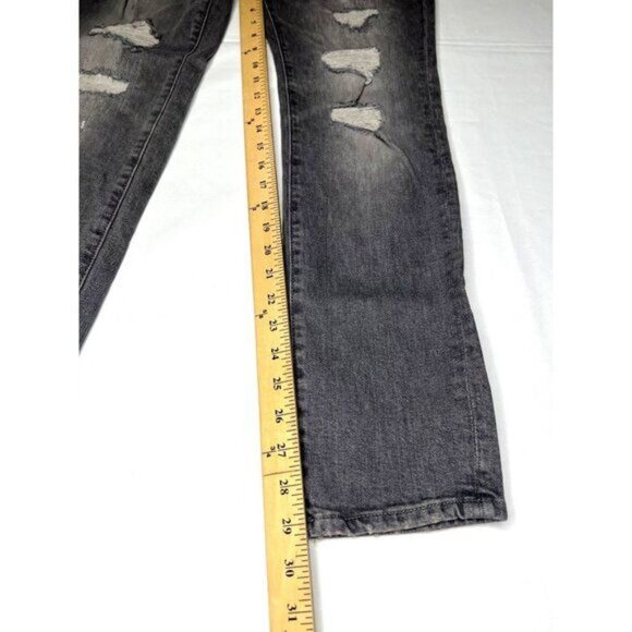 H&M Mens Distressed Moulante Grey Skinny Jeans Cotton/Elastane Size 32/32 - Picture 10 of 13